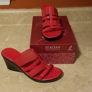 Italian Shoemakers wedge sandal size 8